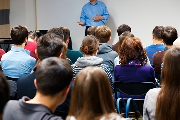 University students in classroom