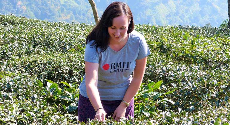 Melanie Lazelle in the plantation