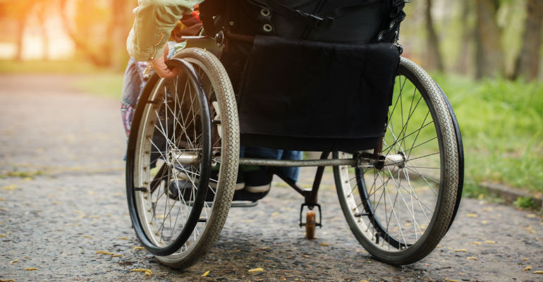 Person in wheelchair