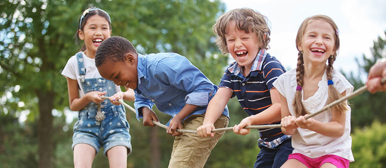 children playing