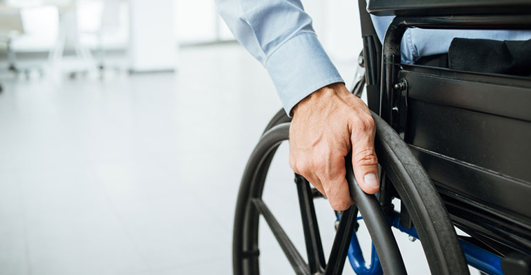 Man in wheelchair