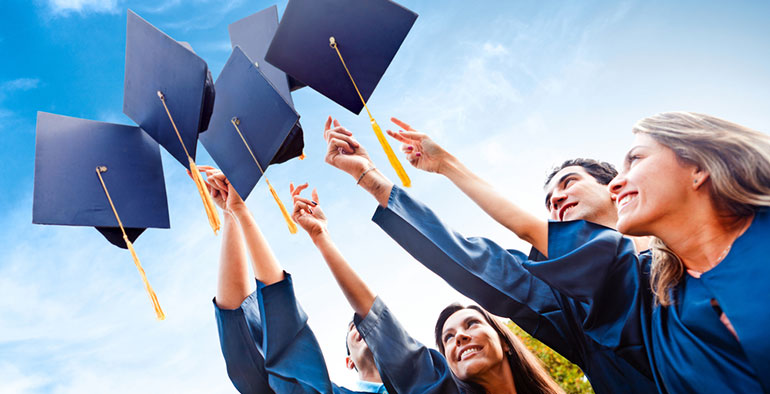 Students graduating