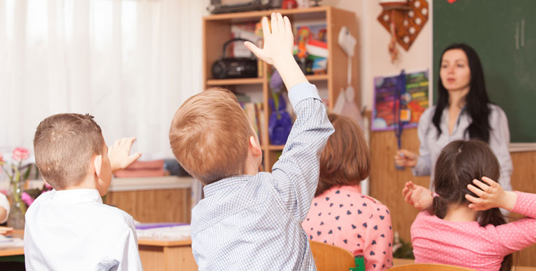 Children in classroom