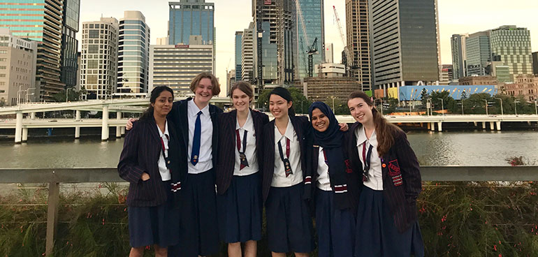 ChangeMakeHers leading the way: From left to right it's Radhika Peddibhotla, Ava Bastow, Ivana Santic, Maeve Lu, Fathima Nooru-Mohamed and Maja Wilbrink.