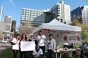 The team at the YAG compassion booth 