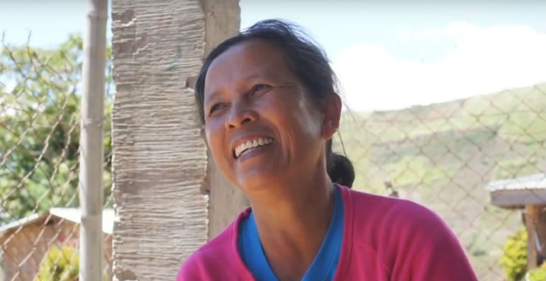 Asian woman smiling