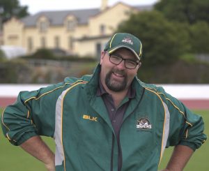 man on cricket field