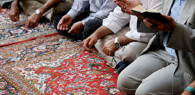 Muslims at prayer