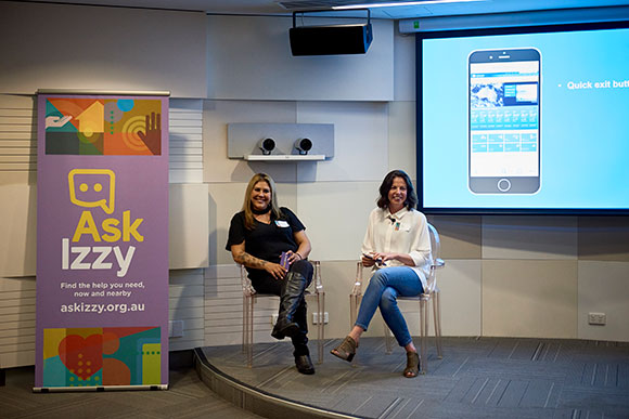 Vicky Vacondios and Jess Perrin at the launch of the enhancements.