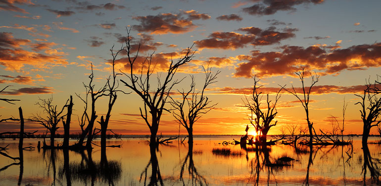 Lake in central Australia