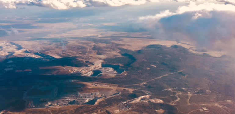 Aerial view of Moranbah