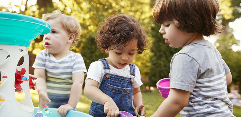 children playing at playgroup.