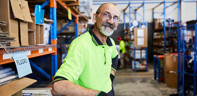 Edin from Green Collect, a social enterprise that transforms office waste into value while creating work opportunities for people who face barriers to employment.