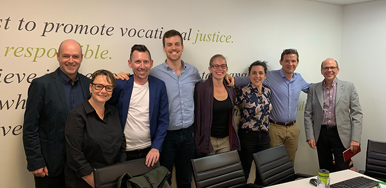 Latitude Network Outcomes Tour team at Centre for Employment Opportunities, New York, October 2019