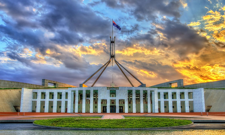 parliament house in Canberra