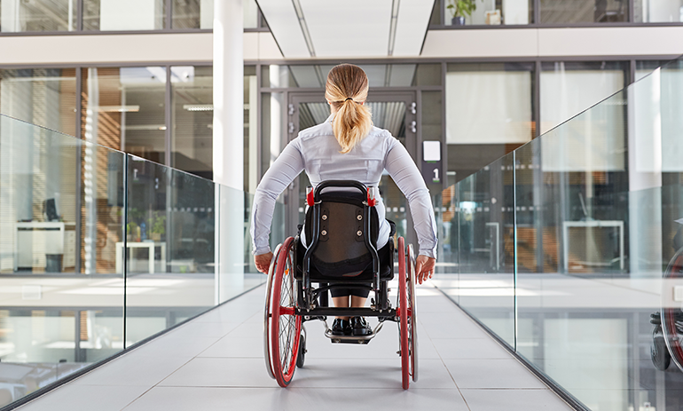 woman in wheelchair