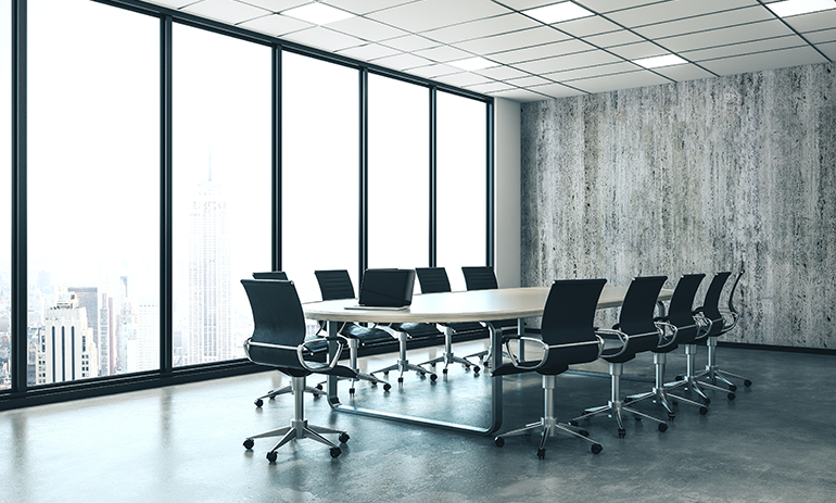 empty board room