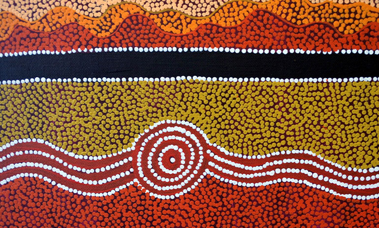 Indigenous Australian art - dot painting