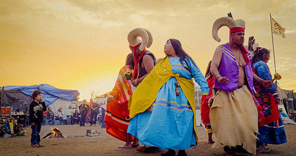 still from The Invisible Hand, people dancing